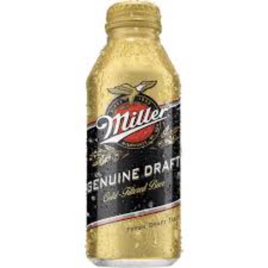 Order MILLER GENUINE DRAFT 16oz Aluminum BOTTLE food online from Duke Liquor & Jr. Market store, Los Angeles on bringmethat.com