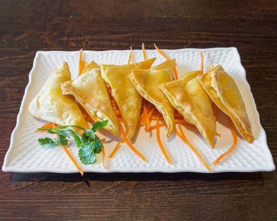 Order Crab Rangoon (6 pcs) food online from Thai Chili 88 store, Turnersville on bringmethat.com