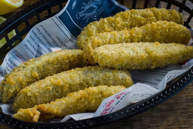 Order Fried Pickles (6 pcs) food online from Crab Du Jour store, Wilson on bringmethat.com