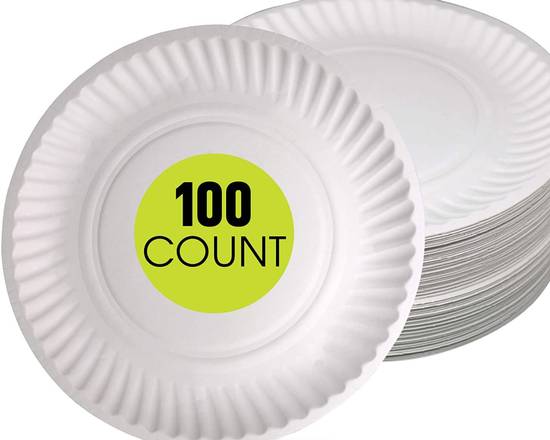 Order Better Valu Paper Plates(100pack) food online from Fresko Market store, Miami on bringmethat.com