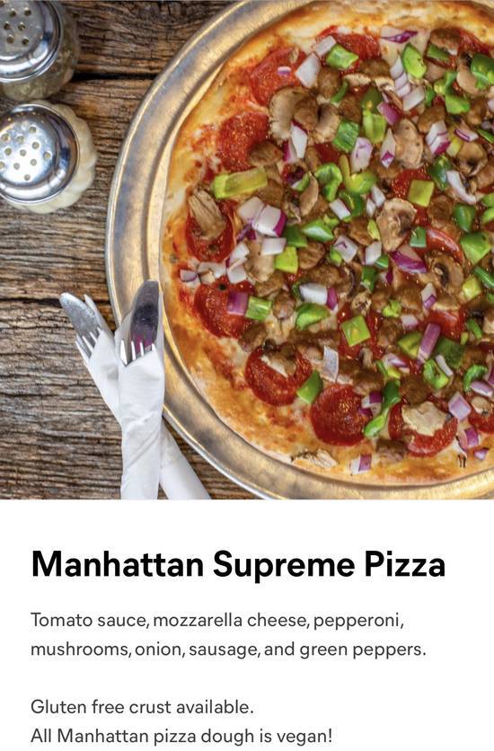 Order Manhattan Supreme Pizza food online from Manhattan Pizza store, Fairfax on bringmethat.com