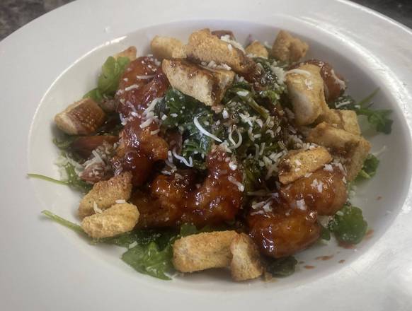 Order jerk bbq shrimp Caesar Salad food online from Catered Delight Llc store, Casselberry on bringmethat.com