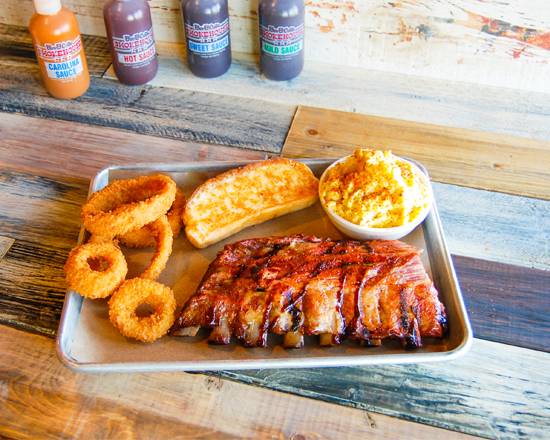 Order 1/2 Rack Bay Back Ribs Plate food online from Bar-b-Cutie store, Nashville on bringmethat.com