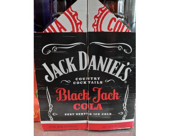 Order Jack Daniel's, 6-Pack, Jack & Cola, 9.6-Proof, 10oz Malt Beverage food online from Lynch Liquor & Tobacco store, PINELLAS PARK on bringmethat.com