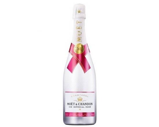 Order MOET AND CHANDON ICE IMPERIAL ROSE CHAMPAGNE 750ML food online from Pit Stop Liquor Mart store, El Monte on bringmethat.com