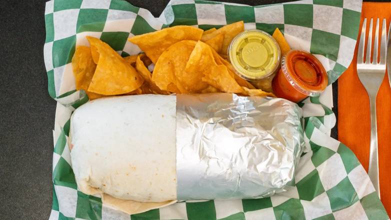 Order Chicken Burrito (Tinga) food online from Tavial Grill store, Saint Paul on bringmethat.com