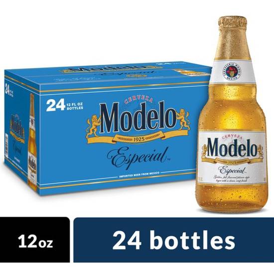 Order MODELO ESPECIAL 24-12OZ BTLS food online from Rocky Liquor store, Claremont on bringmethat.com