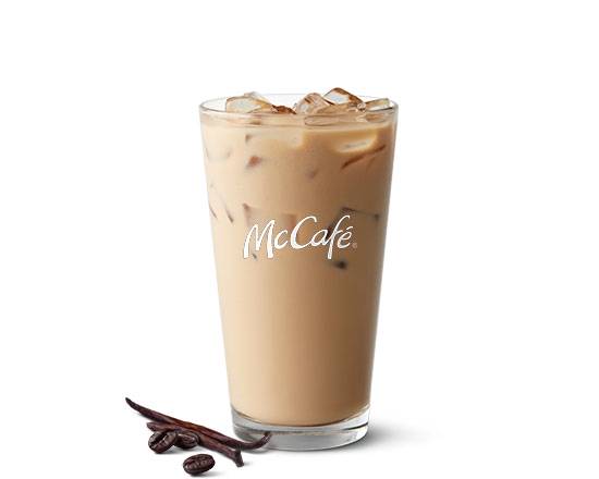 Order Medium Iced Sugar Free Vanilla Latte food online from McDonald's store, Jackson on bringmethat.com