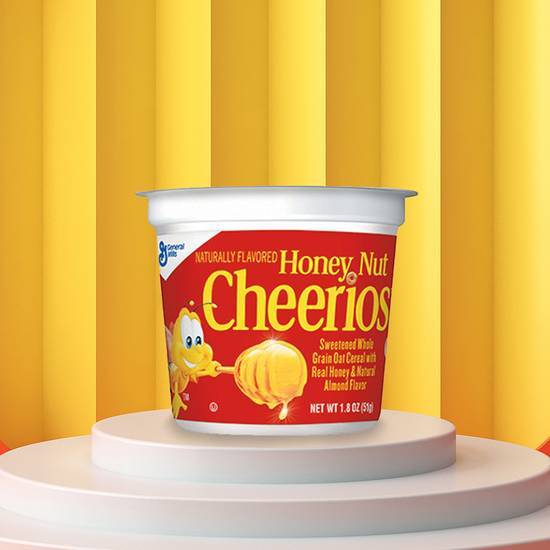 Order Honey Nut Cheerios Cereal Cup 1.7oz food online from Treat Fleet store, South El Monte on bringmethat.com