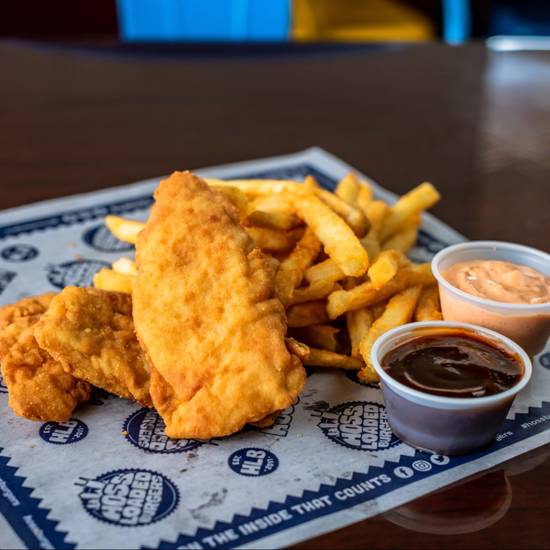 Order 3 Tender and Fries food online from Hoss Loaded Burgers store, Nolensville on bringmethat.com