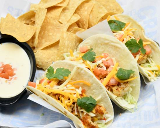 Order Blackened Shrimp Tacos food online from Joe's Crab Shack store, Corpus Christi on bringmethat.com