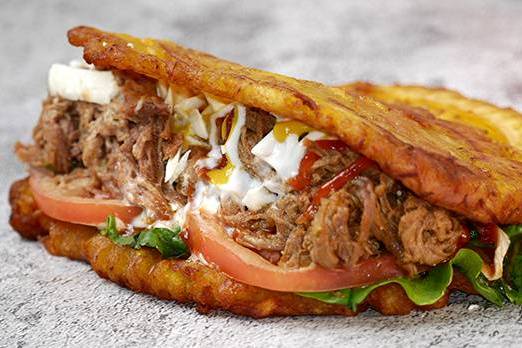 Order Patacón Mixto food online from Venezuelan house store, Miami on bringmethat.com