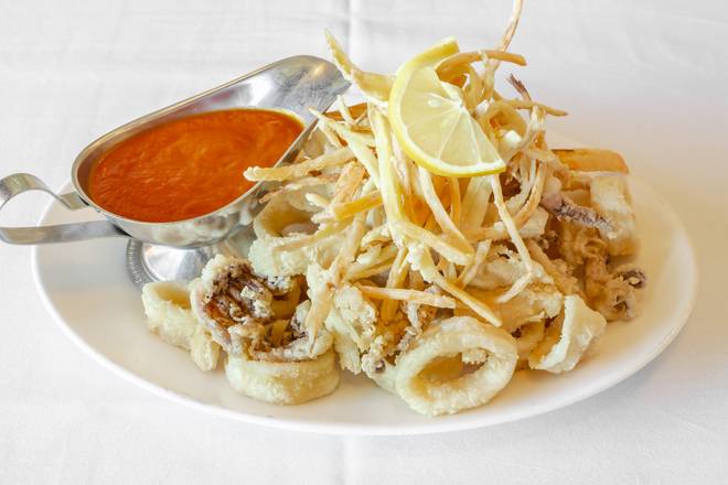 Order Fried Calamari food online from Dante's Place Restaurant-Pizza store, Leonia on bringmethat.com