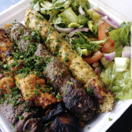 Order Mixed Grill Platter Family Style food online from Aladdin Mediterranean Restaurant store, MIAMI on bringmethat.com