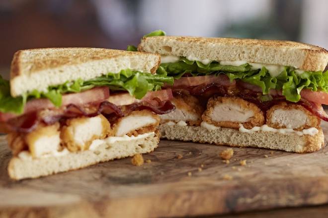 Order Crispy Chicken Club Sandwich food online from Johnny Rockets Citrus Park store, Tampa on bringmethat.com