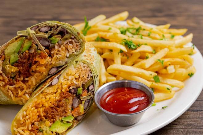 Order 33 Vegan Burrito food online from 33 Taps store, Los Angeles on bringmethat.com