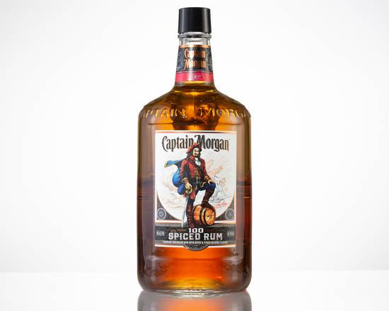Order Captain Morgan Spiced, 1.75L rum (35.0% ABV) food online from Sweeney Liquors store, Hollywood on bringmethat.com