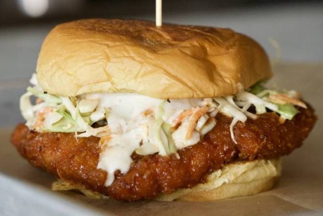 Order Bang Bang Chicken Sandwich food online from Batesys BBQ store, Arverne on bringmethat.com