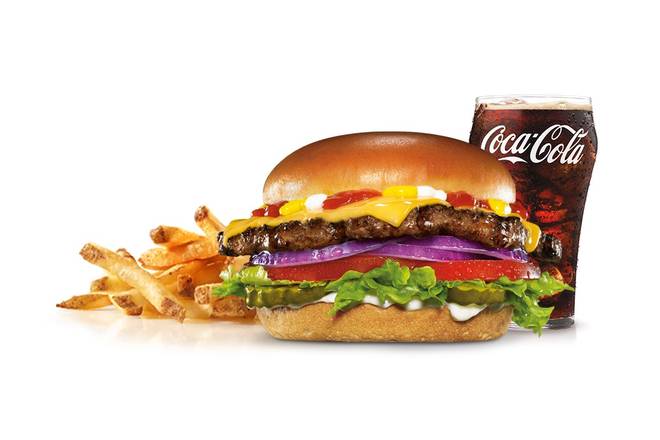 Order Original Angus Burger Combo food online from Hardee store, Chambersburg on bringmethat.com