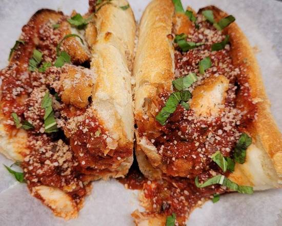 Order Chicken Parmesan Sandwich food online from Mid City Pizza store, New Orleans on bringmethat.com