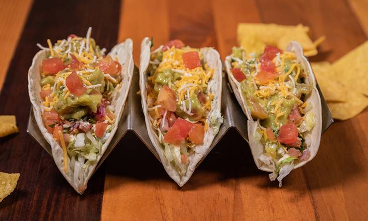 Order Meatless Taco Platter (Chips Included) food online from Xochimex Cantina Grill store, Miami on bringmethat.com