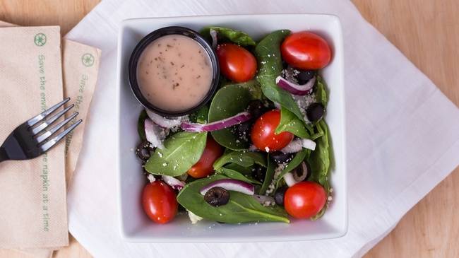 Order Spinach Salad food online from Bellagios Pizza store, Wood Village on bringmethat.com