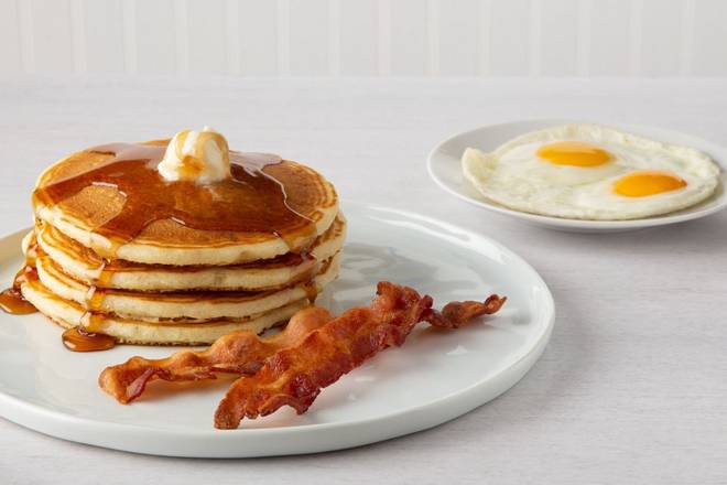 Order Buttermilk Pancake Combo* food online from Bakers Square Restaurant & Pies store, Palatine on bringmethat.com