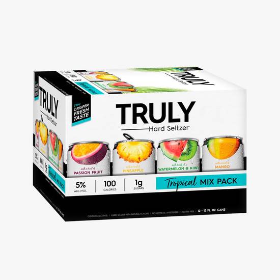 Order Truly Hard Seltzer Tropical Mix Pack food online from Fine Wine & Spirits Warehouse store, Tampa on bringmethat.com