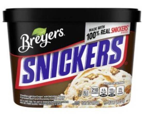 Order Breyers Snickers (1.5 quart) food online from Shell store, Tampa on bringmethat.com