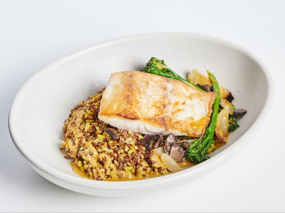 Order Pan Seared Sea Bass* food online from True Food Kitchen store, Jacksonville on bringmethat.com