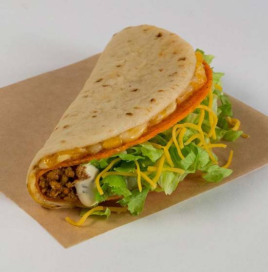Order Doritos® Cheesy Gordita Crunch - Nacho Cheese food online from Taco Bell store, Talladega on bringmethat.com