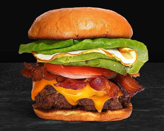 Order Bacon & Egg Burger food online from The Burger Sizzle store, Saint Clair Shores on bringmethat.com