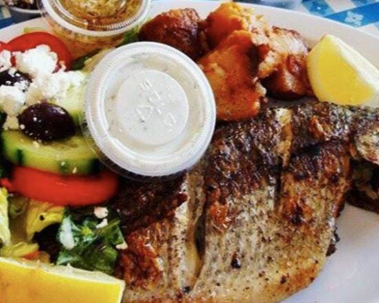 Order Tsipoura Plate food online from Papa Cristos Taverna store, Los Angeles on bringmethat.com