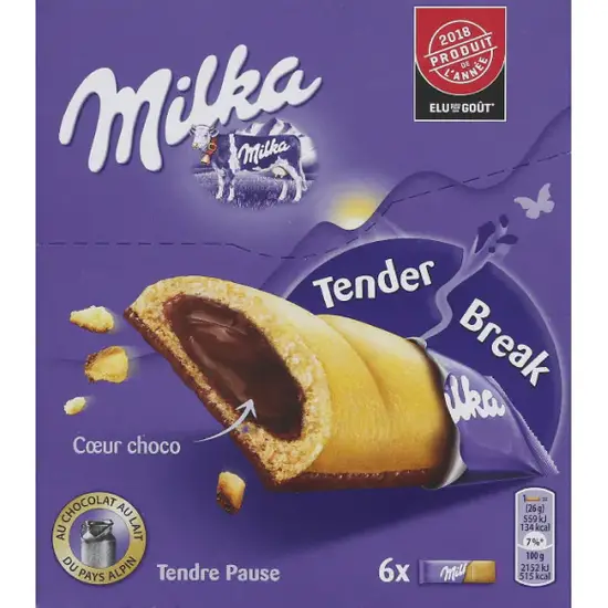 Milka barre cœur choco 156 gr