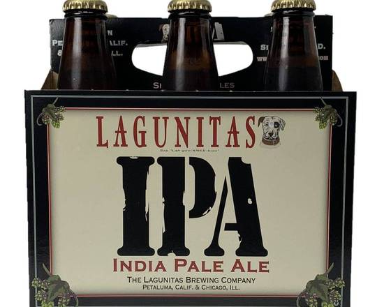 Order Lagunitas IPA, 6pk-12oz bottle beer (6.2% ABV) food online from Silver Liquor Market store, Los Angeles on bringmethat.com