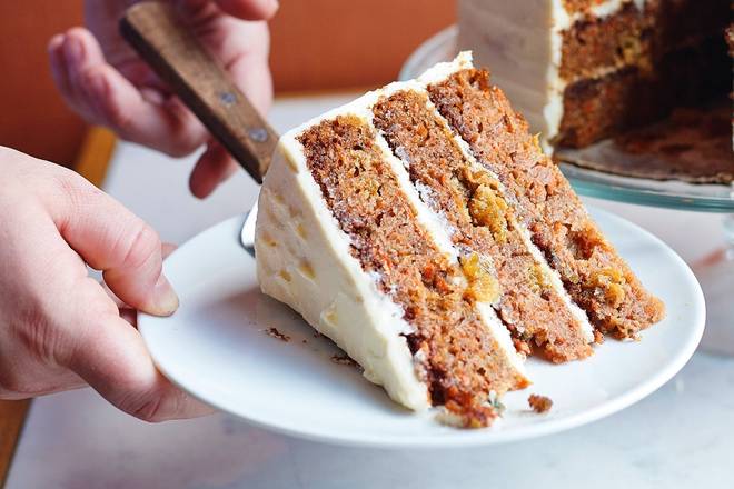Order Carrot Cake Slice food online from Founding Farmers DC store, Washington on bringmethat.com