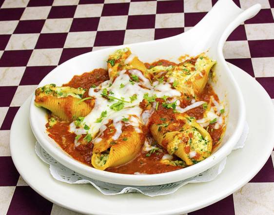 Order Stuffed Shells food online from Eddie's Italian Eatery store, Claremont on bringmethat.com