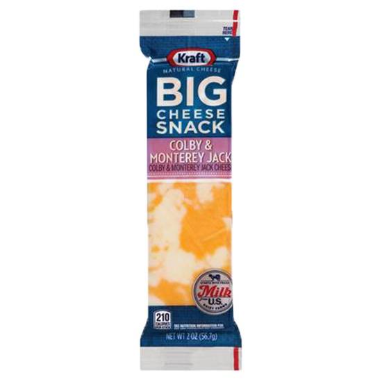 Order Kraft Big Cheese Snack Colby & Monterey Jack Cheese 1ct 2oz food online from Everyday Needs by Gopuff store, Thousand Oaks on bringmethat.com