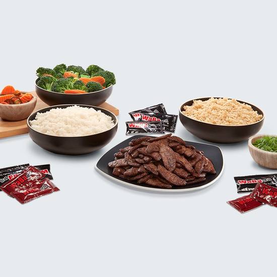 Order Plantspired Steak Family Meal  food online from Waba Grill store, Claremont on bringmethat.com