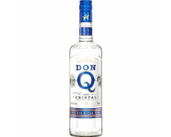 Order Don Q Cristal, 750mL rum (40.0% ABV) food online from Woodbury Wine & Spirits store, ORLANDO on bringmethat.com
