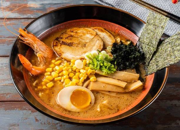 Order #7 Pork & Shrimp Ramen food online from Kyuramen 九汤屋 store, Cherry Hill on bringmethat.com