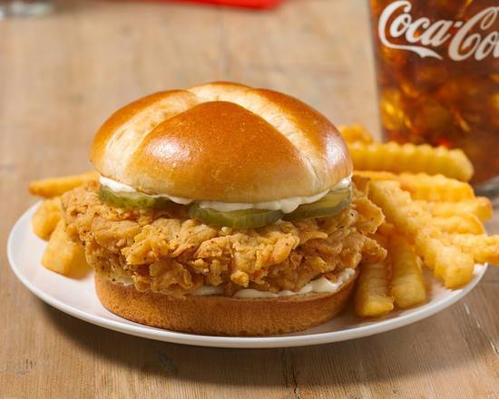 Order Spicy Chicken Sandwich Combo food online from Church's Chicken store, Laredo on bringmethat.com
