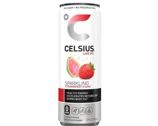 Order Celsius Strawberry Guava (12 oz) food online from Shell store, Tampa on bringmethat.com
