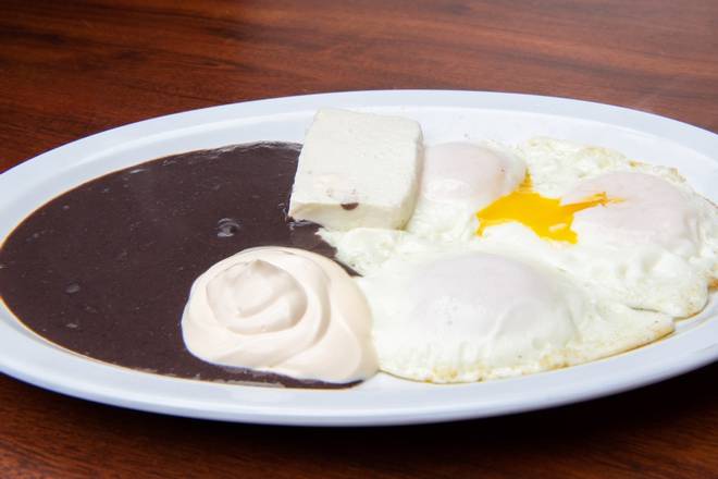 Order Huevos Estrellados food online from El Tipico Quetzal Cafeteria store, West Palm Beach on bringmethat.com