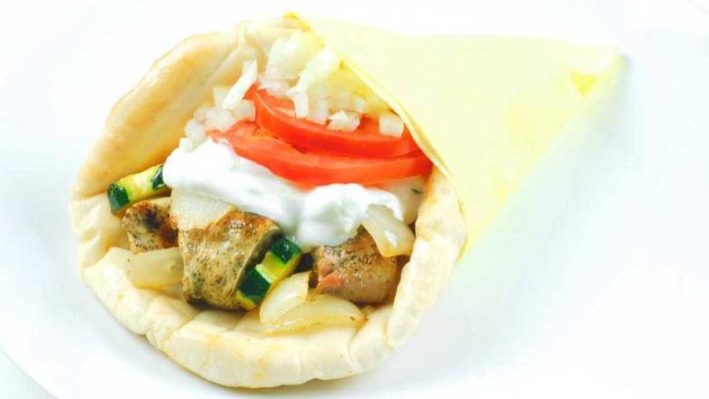 Order Chicken Souvlaki In Pita food online from Greek Souvlaki store, West Valley City on bringmethat.com