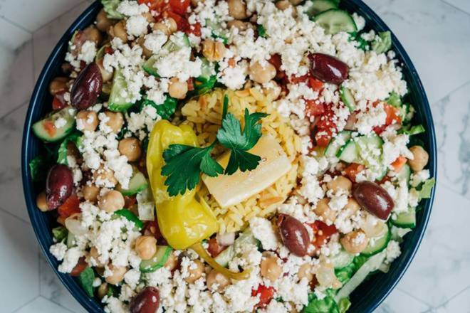 Order The Great Greek Rice Bowl food online from The Great Greek Mediterranean Grill store, Troy on bringmethat.com
