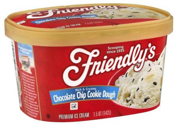 Order Friendly's Chocolate Chip Cookie Dough Half Gallon food online from Trumbull Super Stop store, Trumbull on bringmethat.com