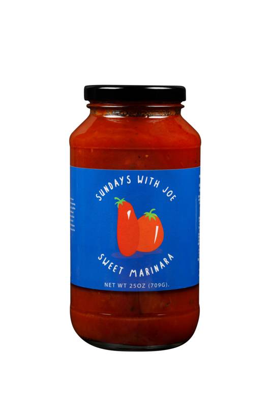 Order Sunday's with Joe Sweet Marinara Pasta Sauce 25 oz Jar food online from Everyday Needs by Gopuff store, Melrose Park on bringmethat.com