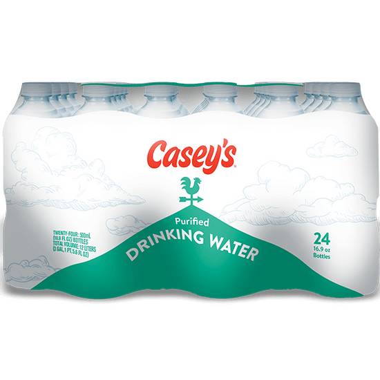 Order Casey's Purified Water 24pk 0.5L food online from Casey store, Carter Lake on bringmethat.com
