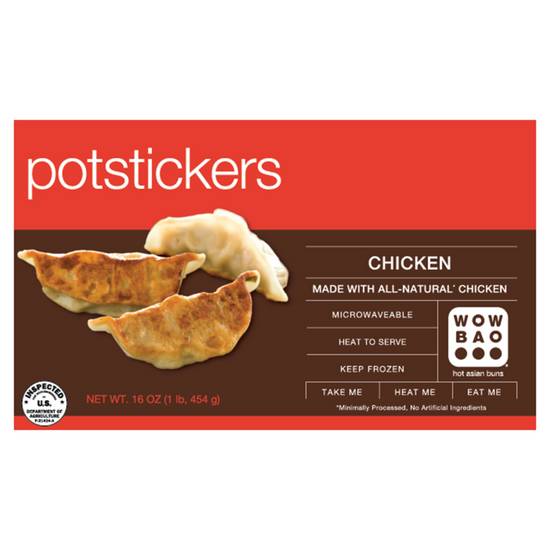 Order FreeBird Chicken Potstickers - Wow Bao All Natural - 16oz food online from Everyday Needs by Gopuff store, Melrose Park on bringmethat.com